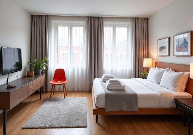 Interior de un apartamento Airbnb perfectamente limpio